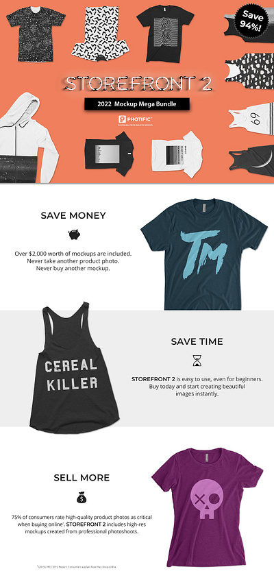 Storefront 2 Apparel Mockup Bundle gildan next level