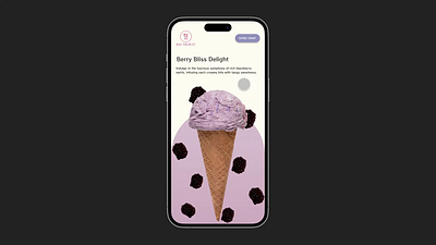 Ice Cream Delivery App 2d animation app app inspiration application delivery design figma ice cream delivery inspiration mobile app mobile app inspiration photoshop ui ui animation ui ux ui ux inspiration