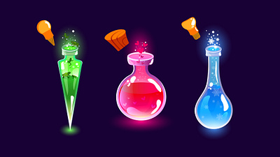 Magic potions branding design graphic design illustration logo vector