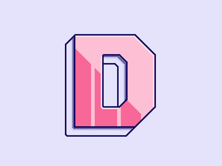 Pixel Art Letter D by Jesse Cooke on Dribbble