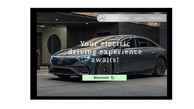 Mercedes Benz redesign web with new fancy anmiation design graphic design ui ux