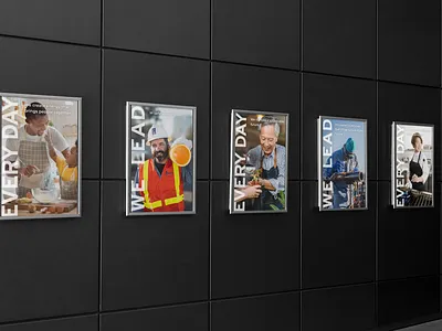 SoCalGas Everyday We Lead Posters brand identity branding corporate everyday poster design posters print socalgas we lead