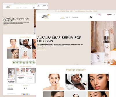 Like Angel Ecommerce /Wordpress and Elementor design ecommerce elementor homepage landingpage pagina en wordpress pagina web tienda online ui ux web website woocommerce wordpress