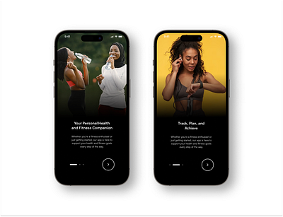 Health and Fitness Tracking App onboarding screens design fitness fitness ui mobile design mobile ui ui ui design ux ux design