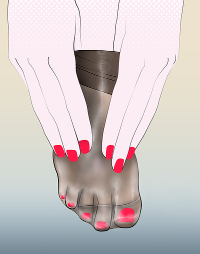 Spandex erotic art eroticart feet foot footfetish footfetishart