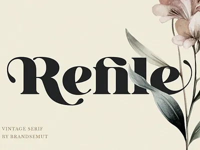 Refile - Vintage Display Serif calligraphy display display font font font family fonts hand lettering handlettering lettering logo sans serif sans serif font sans serif typeface script serif serif font type typedesign typeface typography