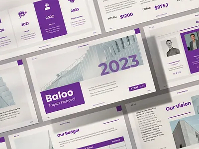 Baloo - Powerpoint Template clean colorful company corporate google slides keynote modern multipurpose multipurpose template photography pitch deck portfolio powerpoint presentation presentation template studio unique web design web development website