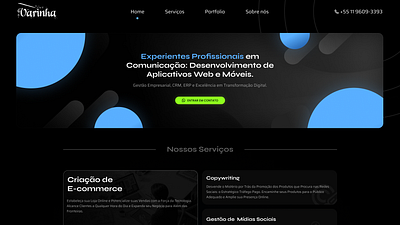 Digital Communication Agency - Landing Page agency clean design figma landing page minimalist ui ui ux user experience user interface ux web design