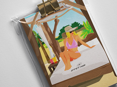 Illustration for Postal cards - Restaurant communication design graphic design graphism illustration postal cards
