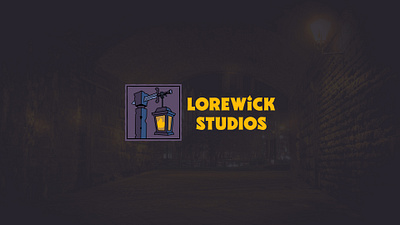 Lorewick Studios brand identity branding graphic design illustration logo design typography