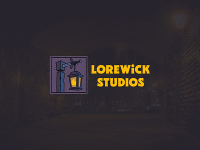 Lorewick Studios brand identity branding graphic design illustration logo design typography