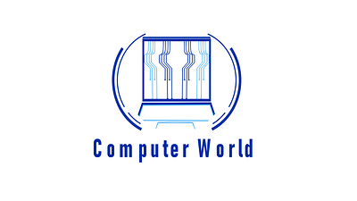 Computer World logo design branding computer graphic design graphics logo modern