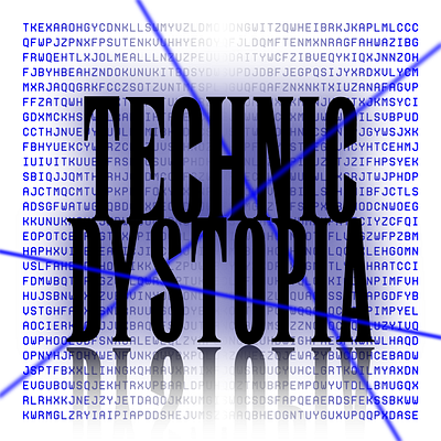 Technic-Dystopia 2d cover graphic design sci fi