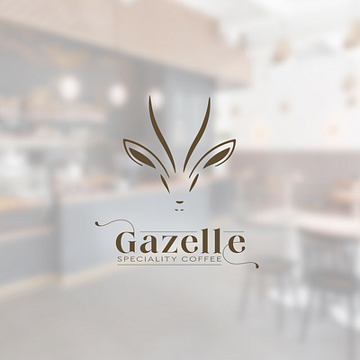 Gazelle Coffee Shop Logo branding graphic design logo