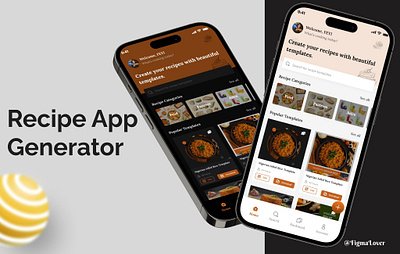 Recipe Generator Mobile App design figma food recipe mobile app mobile design ui