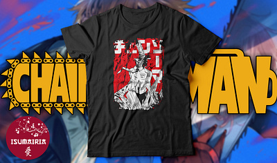 chainsaw man t-shirt design anime anime design design t shirt t shirt design