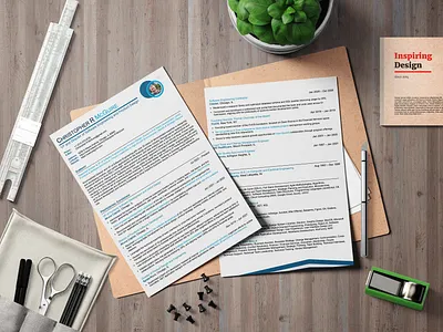ATS Friendly Experienced Engineering Leadership Resume branding design graphic design personal brand template
