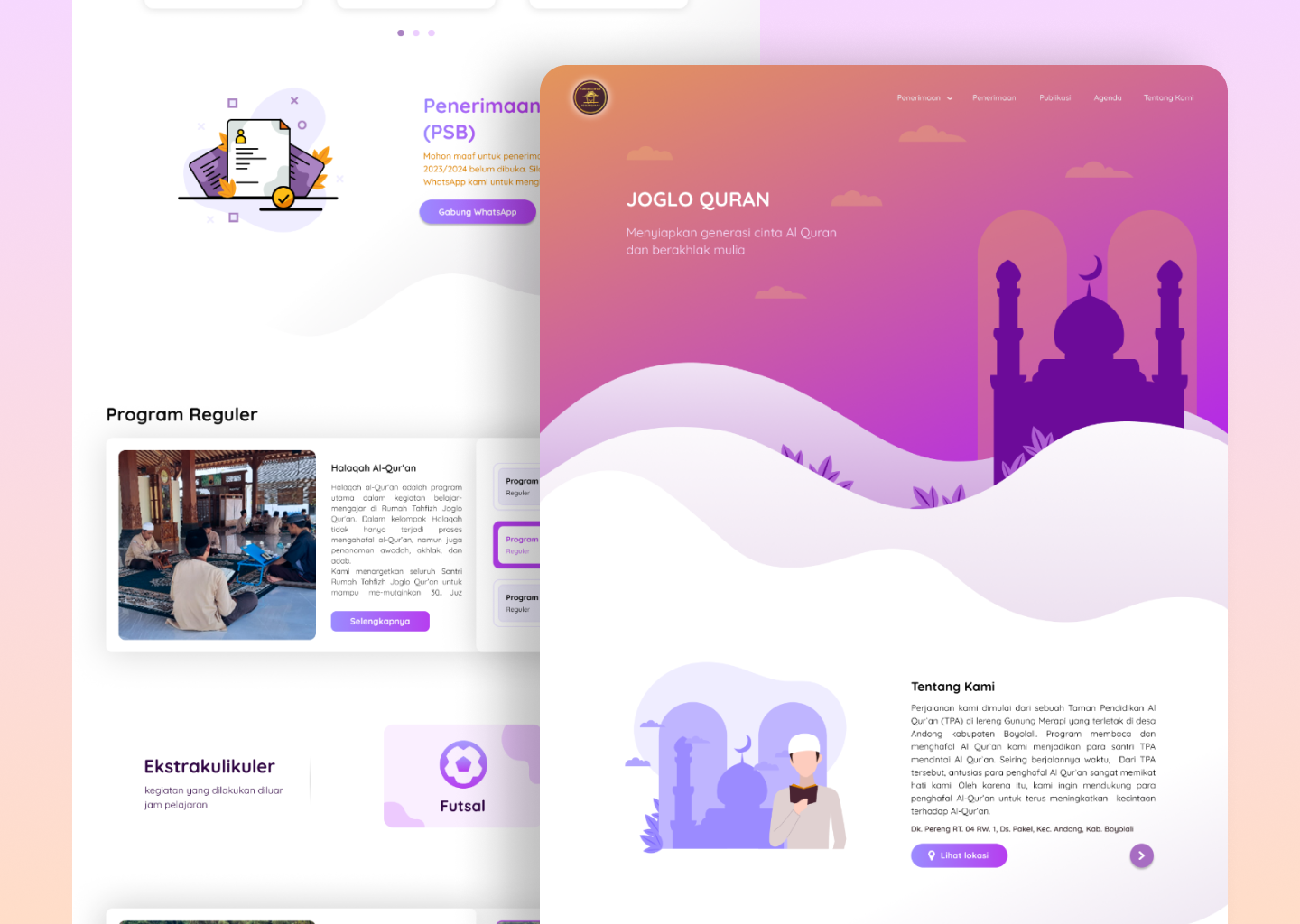 Company Profile - Landing Page by Handoyo Dwi Prasetyo on Dribbble