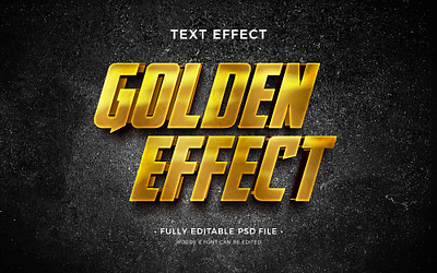 Luxury Golden 3d editable text effect design 3d gold mockup elegant gold effect golden text luxury font psd mockup