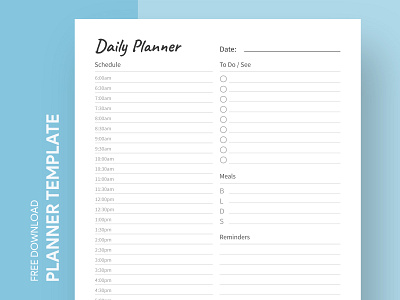 Day Planner Free Google Docs Template business day design doc docs document google ms organiser planner print printing project template templates word