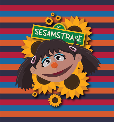 Elin from Sesame Street Germany! germany graphic design illustrator sesame street