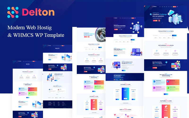 Delton Hosting & WHMCS HTML5 Template by Mohammad Liton Mia on Dribbble