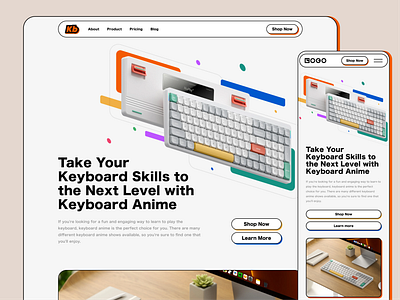 Keyboard - Landing Page design graphic design keyboard landing landing page product ui ux web website