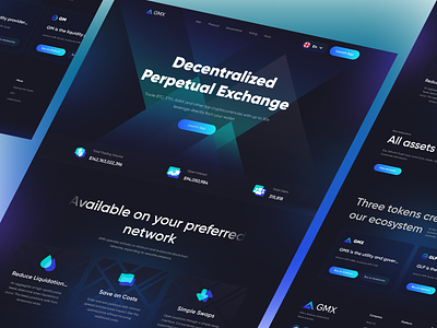 GMX | Decentralized Perpetual Exchange bitcoin trading crypto exchanges crypto landing page crypto news crypto platform cryptocurrency dashboard investing sell crypto web design