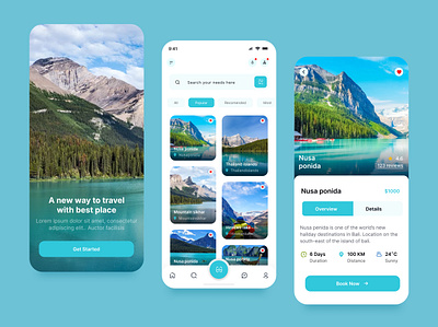 Travel Mobile App adventure app app design categories design details graphic design ios mobile mobile app mobile app design nature popular travel travel app travel booking travel mobile app traveler ui ux vacation