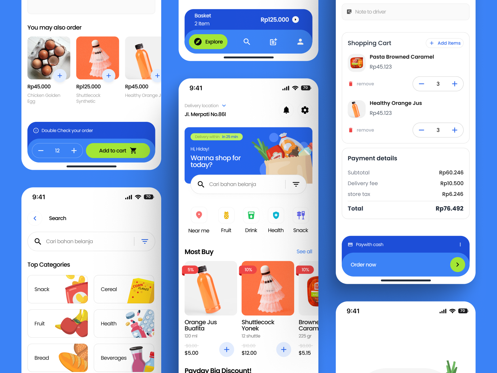 Grocery Delivery Mobile App by Andri Prasetia for SLAB Design Studio on ...