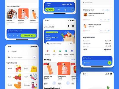 Grocery Delivery Mobile App app delivery food food order grocery mobile mobile app online online delivery online shop online shopping order shop shopping ui uiux