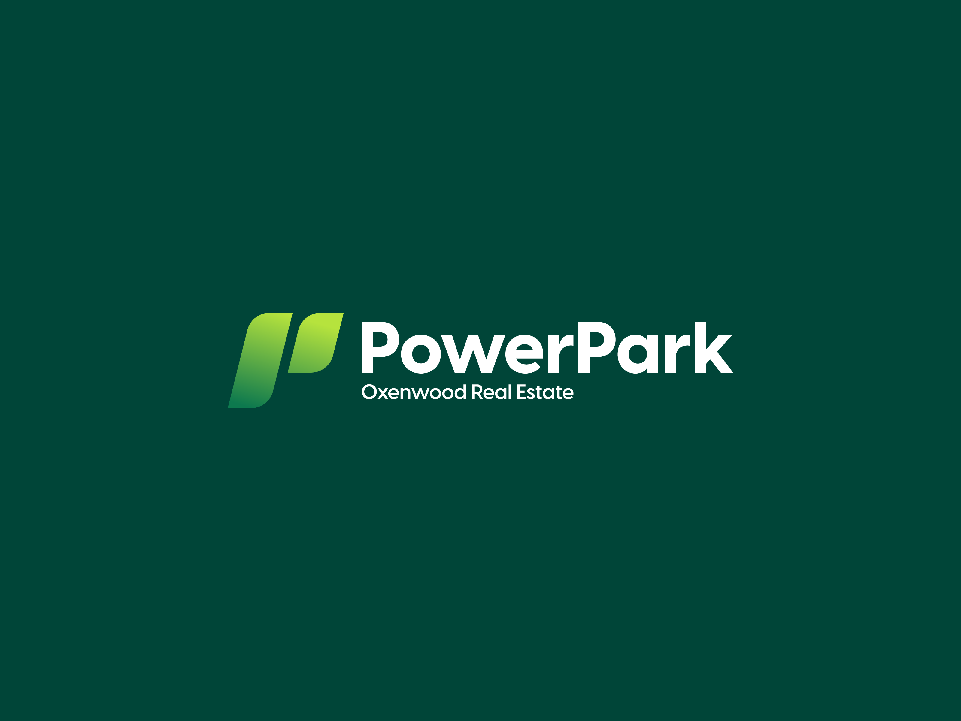 PowerPark branding design illustration lettermark logo minimal minimalist typography wordmark