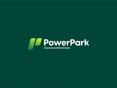 PowerPark branding design illustration lettermark logo minimal minimalist typography wordmark