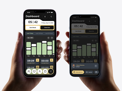 App Redesign app appdesign ios mobile qandle ui uidesign uiux workhours