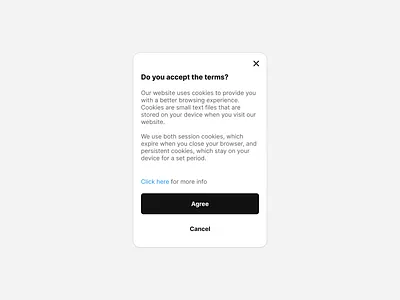 A simple popup window design ui uiux