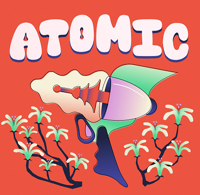 Atomic design graphic design illustration