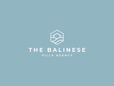 The Balinese Villa Agency branding design illustration lettermark logo minimal minimalist typography wordmark
