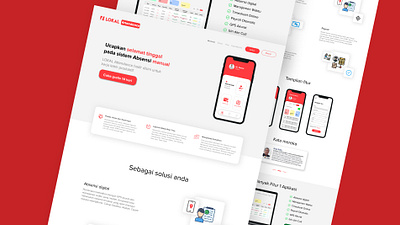 LOKAL Attendance - Responsive Landing Page figma landing page responsive web design responsive website ui uiux design web design website