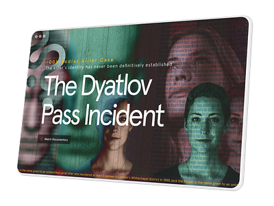 The Dyatlov Pass Incident: A Visual Mystery design graphic design graphicdesign illustration ui ux web