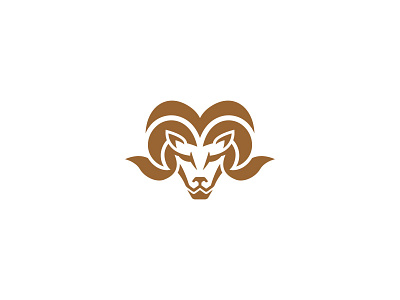 Brave Ram Head Logo animal animal logo brave design goat goat head goat logo graphic design icon logo logo design logodesign minimal minimalist logo ram ram head