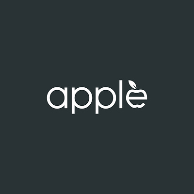 Wordmark Apple Logo apple barnd identity branding company logo desiger design graphic design logo logo design logotype minimal modern unique wordmark apple logo
