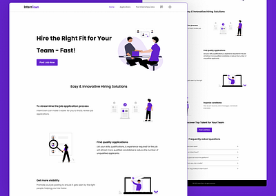 Website UI Design appdesign design freelance homescreen illustration landing page logo product design ui uiux ux visual design webpage website design