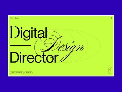 Design Director radio, cursor & exclusion blend 2d animation illustration interaction design javascript motion svg animation typography ui