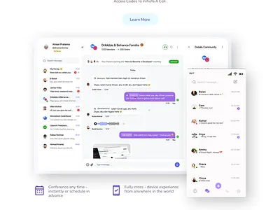 LetsTalk: A simple and powerful messaging service chat app friendly colors messaging simple ui uiux website