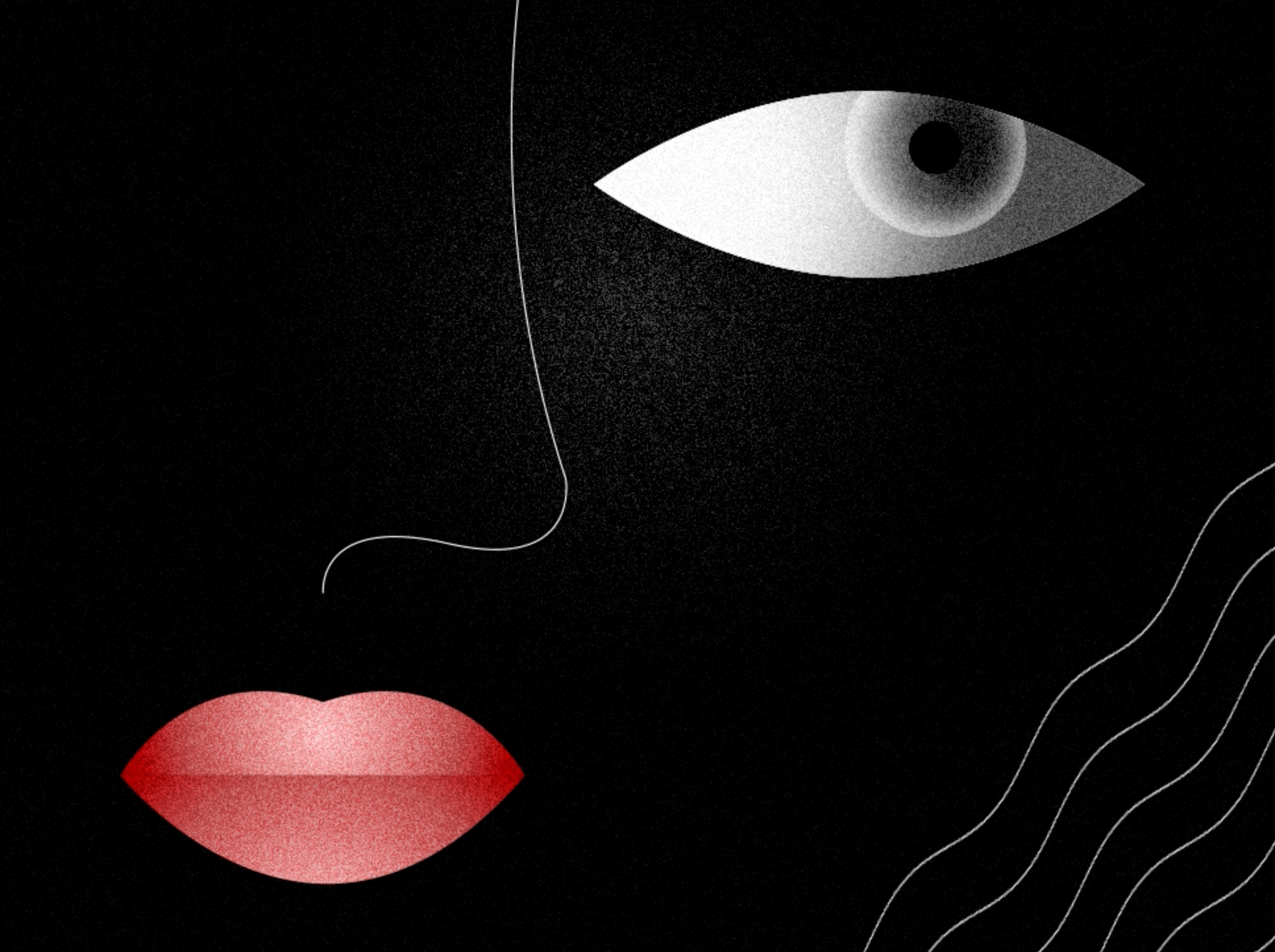 ABSTRACT WOMAN STUDY | Tarafa Mhfoud™ abstract black branding character creativedesign cube design eye face graphic graphic design illustartion lips minimal motion motion graphics picasso tarafa uiux woman