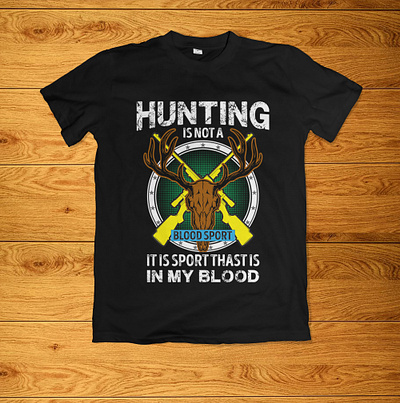 Hunting T-Shirt graphic design logo