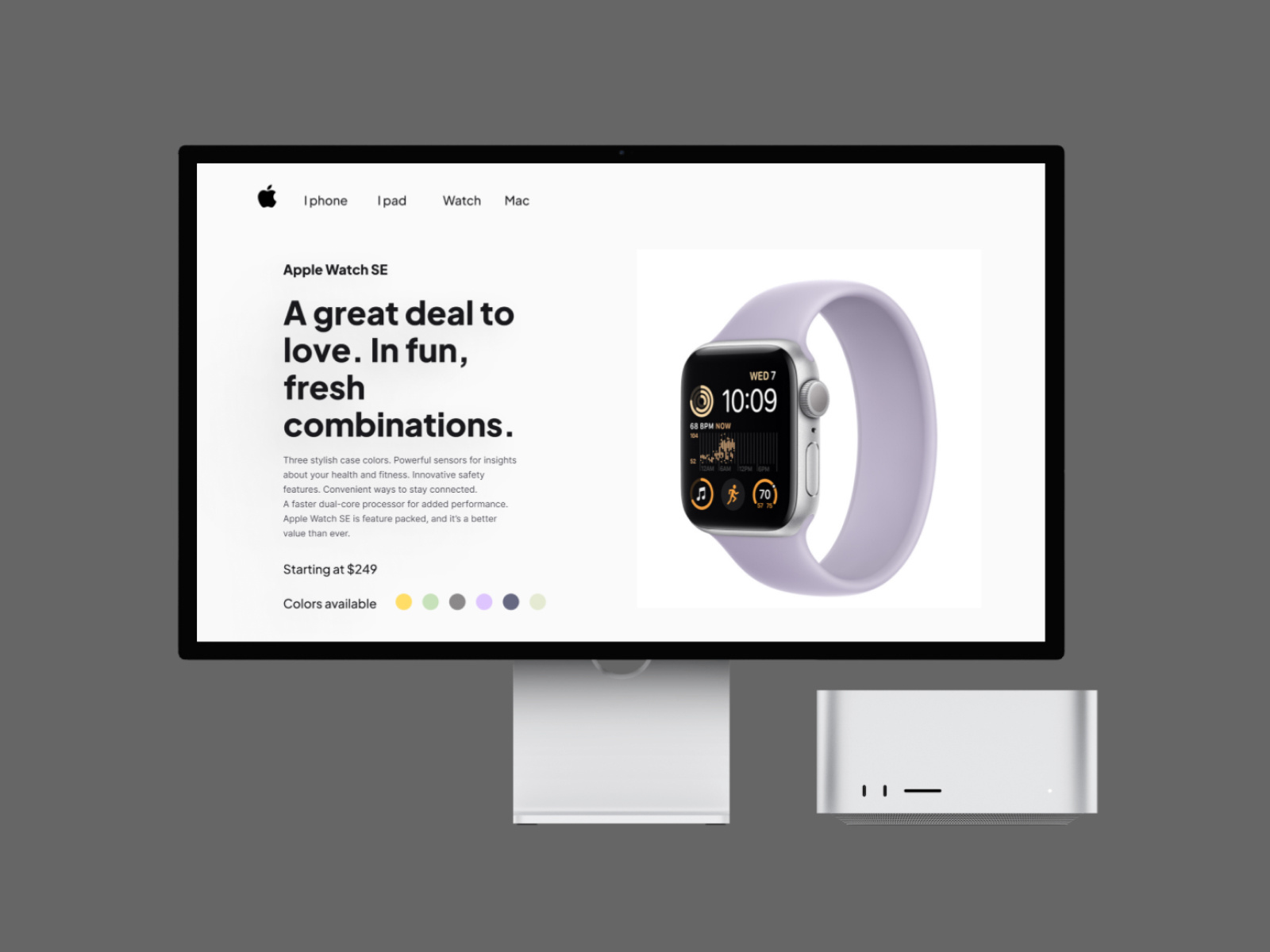 Apple Watch Color Selection UI 3d animation bl branding design graphic design illustration logo motion graphics ui vector