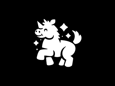Funny unicorn animal brand branding cute design elegant funny graphic design illustration logo logo design logotype mark minimalism minimalistic modern nice sign unicorn