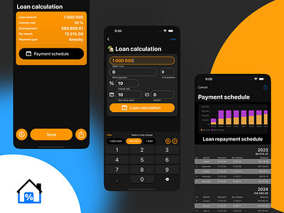 Loan and mortgage calculator app appstore calculate calculator clean design financial instrument ios loan mortgage payments ui
