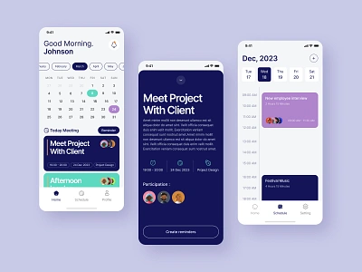 Calendar Mobile App app apps calendar daily management mobile mobile app organization planning productivity schedule task task management task manager time management tracking